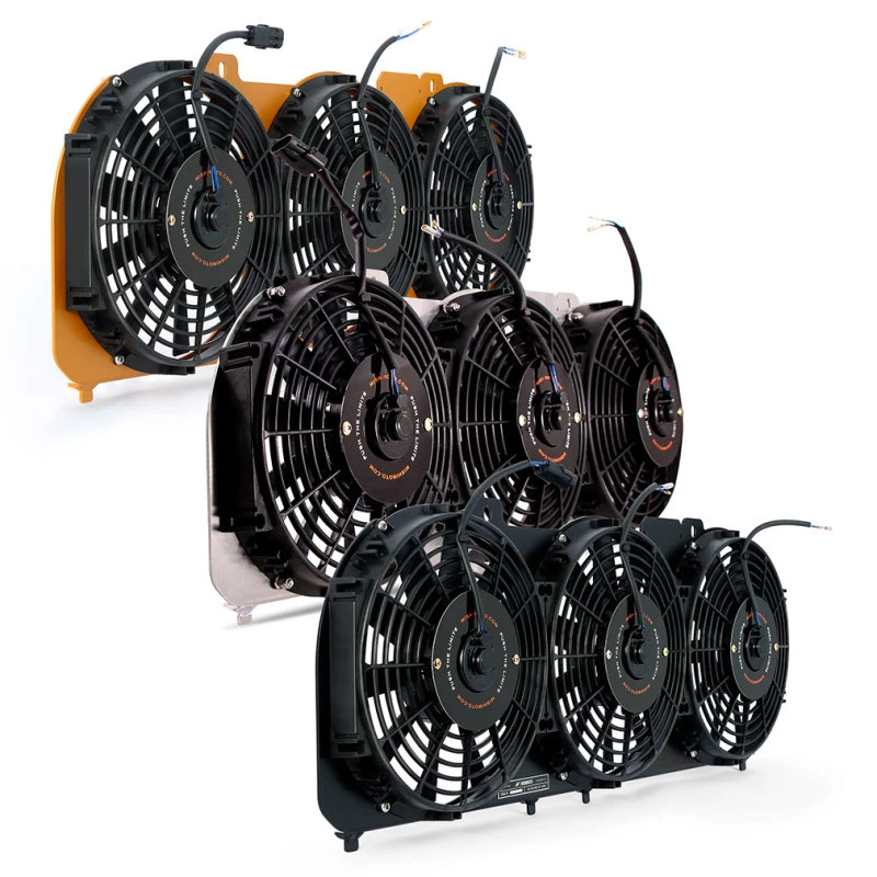 Mishimoto 89-01 Jeep Cherokee XJ 4.0L Leistungs-Aluminium-Lüfterhaube mit Steuerung