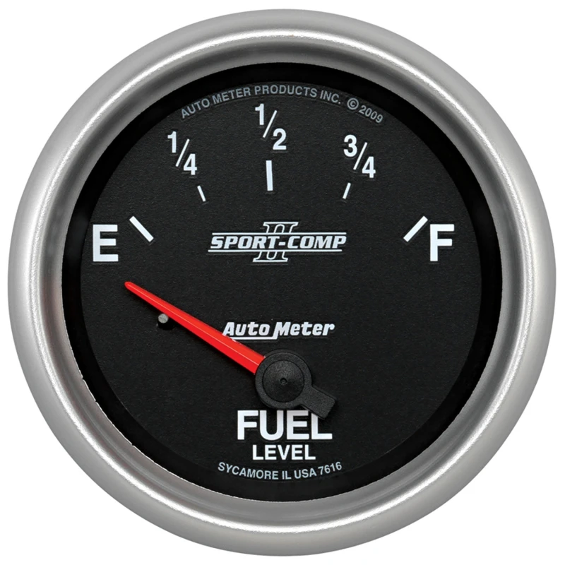 Autometer Sport-Comp II 2-5/8in Short Sweep Electronic 73-10ohms Fuel Level Gauge