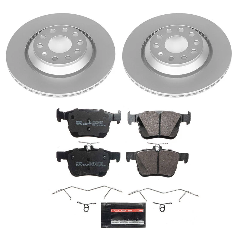 Power Stop 2019 Audi A3 Quattro Rear Euro-Stop Brake Kit