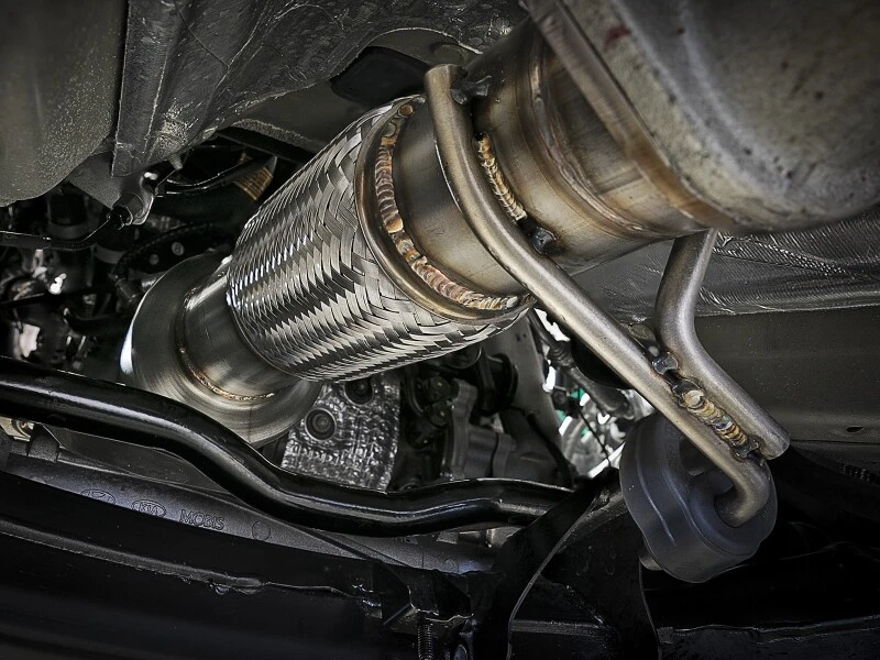 aFe Power Twisted Steel SS304 Downpipe 2,5 Zoll mit Kat 17-18 Hyundai Elantra L4-1,6L (t)