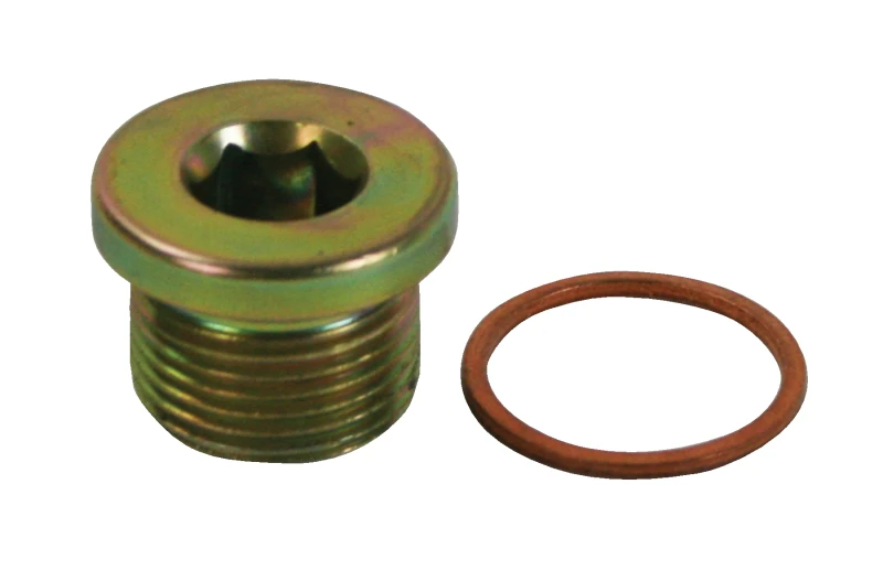 Moroso Low Warning Sensor Plug mit Kupferdichtung – M20 x 1,5 Gewinde – Stahl – Einzelteil