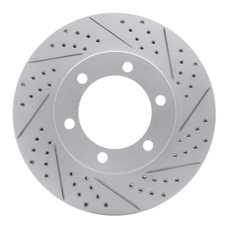 DFC 00-07 Toyota Tundra Front Right Drilled & Slotted Geoperformance Rotor