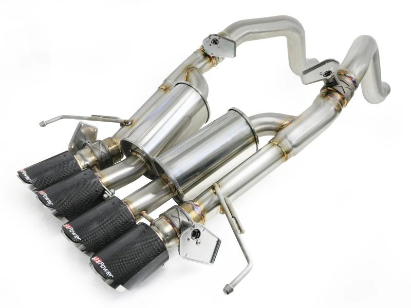 aFe MACH Force-Xp Axle-Back Abgasanlage mit Carbon-Faser-Tipps Chevrolet Corvette (C7) 14-19 6.2L