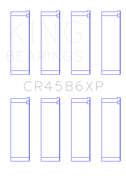 King Leistungsstange-Lagersatz für Mitsubishi 4B11T EVO X 2007+ (Größe STD)