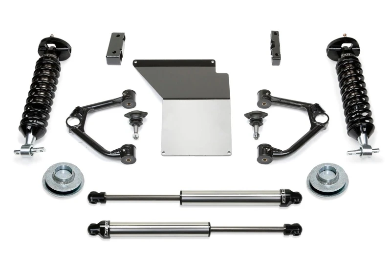 Fabtech 07-14 GM C/K1500 SUV 2WD/4WD 4 Zoll Budget UCA System mit DL 2,5 Coilover & Rear DL Shocks