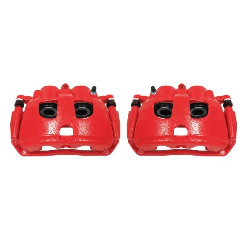 Power Stop 09-10 Dodge Ram 2500 Rear Red Calipers w/Brackets - Pair