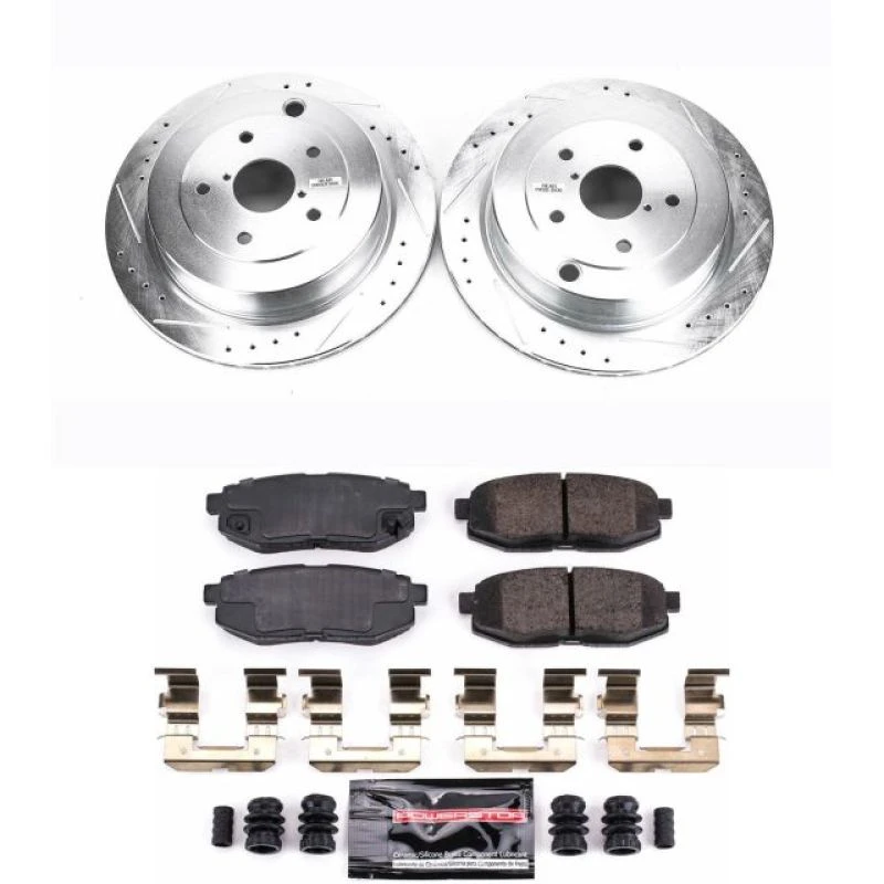 Power Stop Rear Z23 Evolution Sport Brake Kit for 06-07 Subaru B9 Tribeca