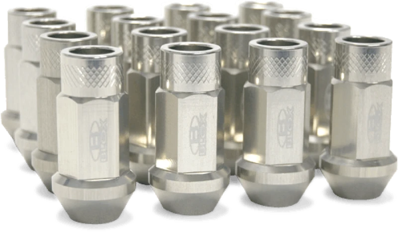 BLOX Racing Street Series Forged Lug Nuts 12x1.25mm Silver Set of 20