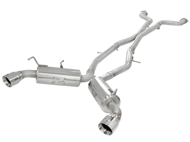 aFe Takeda 2,5 Zoll SS Auspuff Cat-Back 09-13 Nissan 370Z V6 3,7L Polierte Spitzen