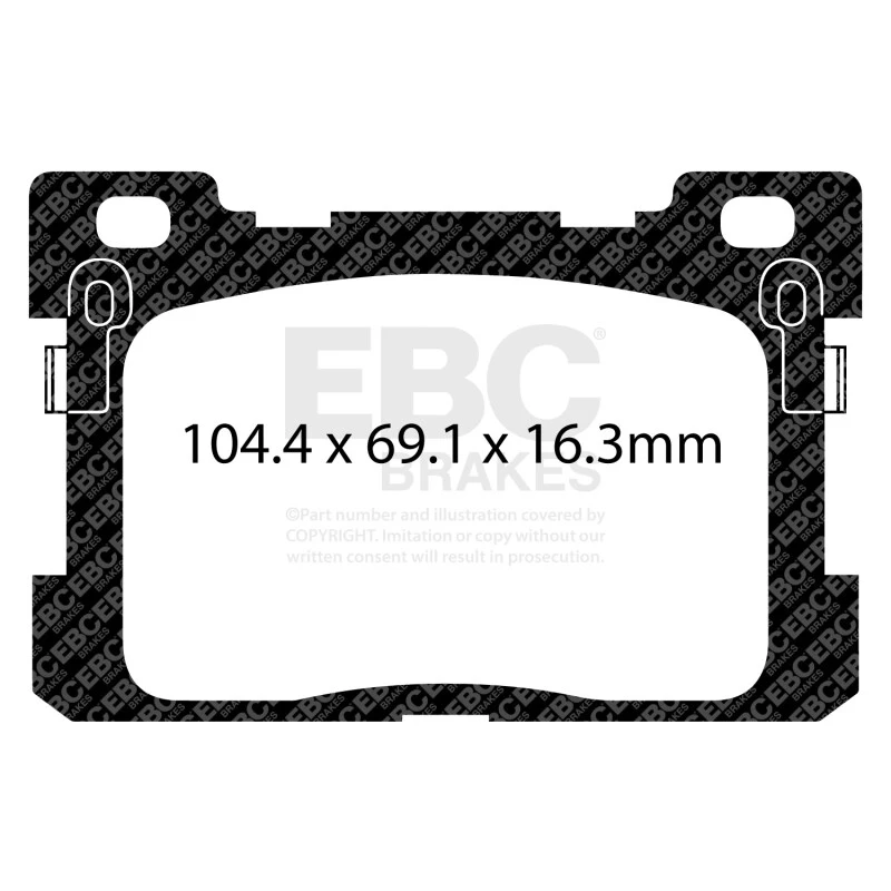 EBC 2017+ Genesis G90 5.0L Yellowstuff Rear Brake Pads