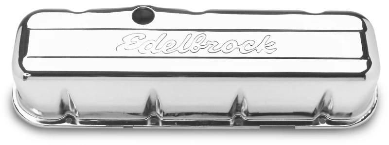 Edelbrock Ventildeckel Signature Series Chevrolet 1965 und später 396-502 V8 Chrom