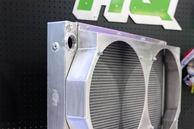 CSF Motorsport Radiator with Shroud - 14in SPAL Brushless Fans - Harnesses