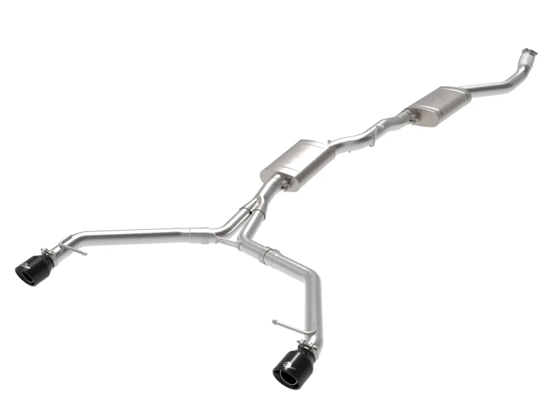 AFE MACH Force-Xp 13-16 Audi Allroad L4 SS Kat-Auspuffanlage mit schwarzen Endrohren