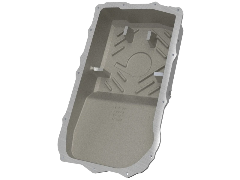 aFe 18-25 Jeep Wrangler JL V6 Transmission Pan - Black w/ Machined Fins