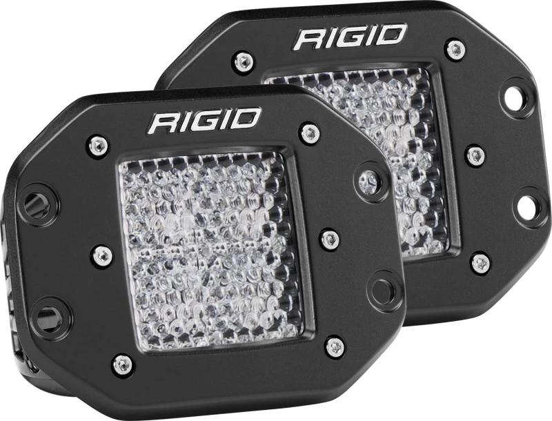 Rigid Industries Dually Flush Mount LED Light Set - 60 Deg. Lens - Pair