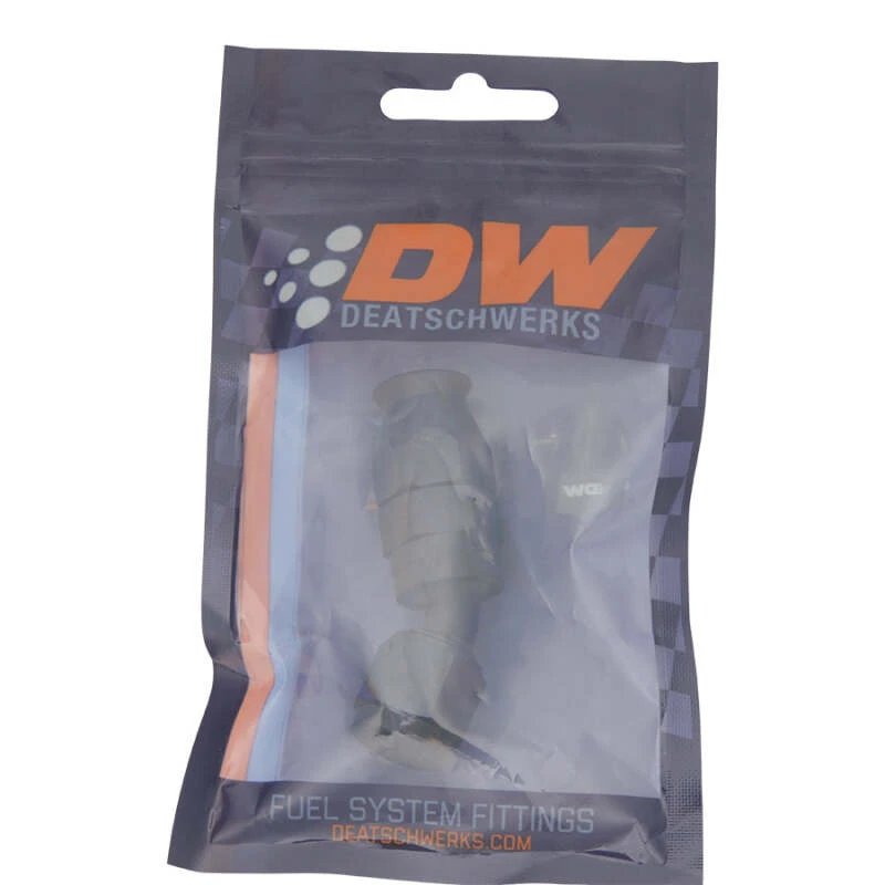 DeatschWerks 6 AN weibliche Flare-Swivel 30-Grad Schlauchend-PTFE - eloxiert matt schwarz