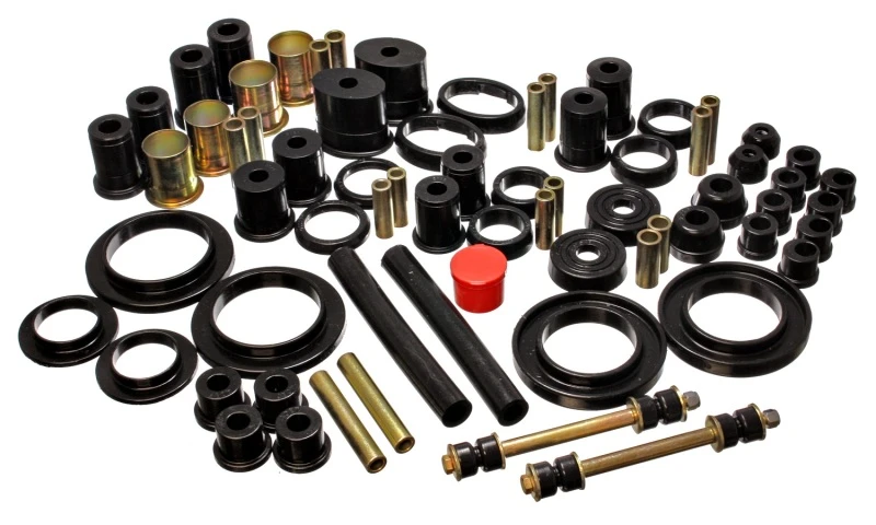 Energy Suspension 85-93 Ford Mustang Schwarzes Hyper-Flex-Master-Bushing-Set