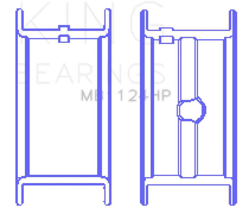King Engine Bearings General Motors BIG BLOCK 369-502 GEN IV, V, VI - FLANGED BRG Main Bearing Set