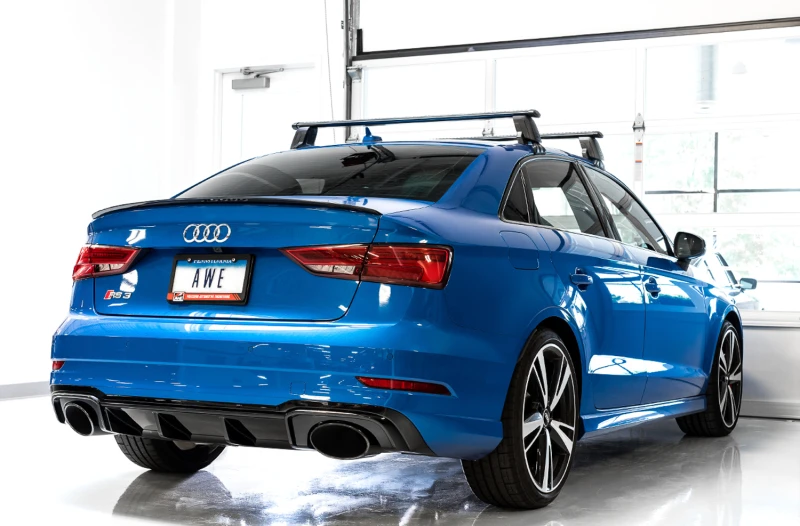 AWE Tuning 17-19 Audi RS3 8V SwitchPath Auspuff mit Diamantschwarz RS-Stil Spitzen