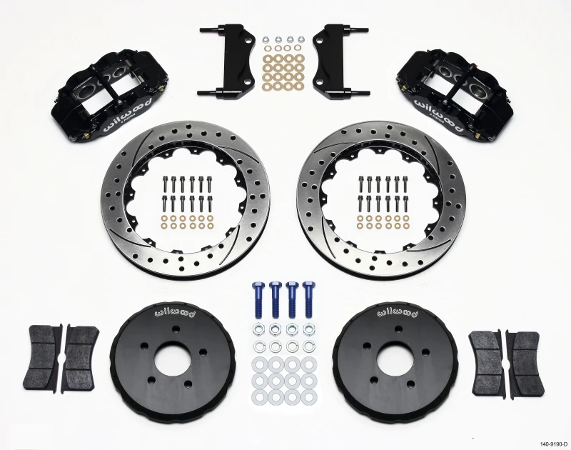Wilwood Narrow Superlite 6R Vordere Bremshut Kit 13,06 Zoll gebohrt Nissan 350Z/Fiti G35
