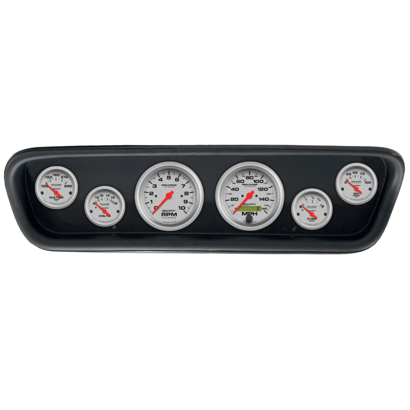 Autometer Direct Fit 5 Piece Dash Kit 64-65 Ford Mustang (3 3/8in & 2 1/16in x 4) - Ultra-Lite