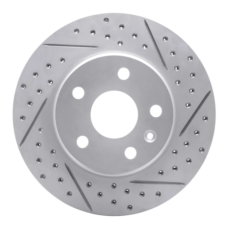 DFC 11-16 Buick Regal Front Right Drilled & Slotted Geoperformance Rotor