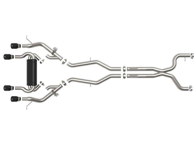 aFe MACHForce XP Auspuffsystem Cat-Back SS 21 BMW M2 Competition L6-3.0L mit schwarzen Endrohren