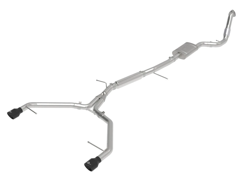 aFe 17-19 Audi A4 (B9) MACH Force-Xp 3 Zoll auf 2,5 Zoll 304 SS Kat-Abgasanlage-Doppel-SS-Spitzen