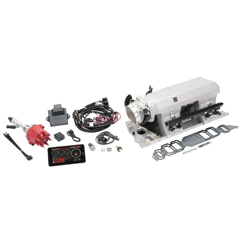 Edelbrock Pro Flo 4 XT EFI-System Seq Port BBC Rect Port Std Deck 775 Max HP 60lb/hr Satin Finish