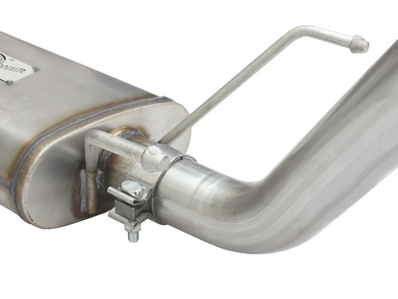 aFe MACH Force XP 2,5-Zoll-Edelstahl-Auspuffanlage mit polierter Spitze Toyota Tacoma 13-14 2,7L