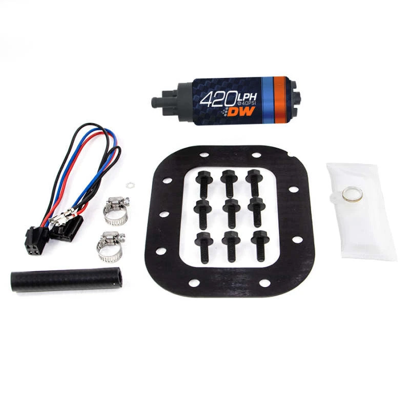Deatschwerks DW420 Serie 420lph In-Tank Kraftstoffpumpe mit Installationskit für Corvette 90-96 5.7L