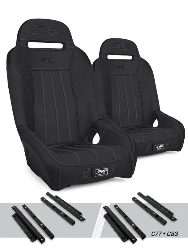PRP Polaris General GT/S.E. Suspension Seats Kit (Pair) - Black