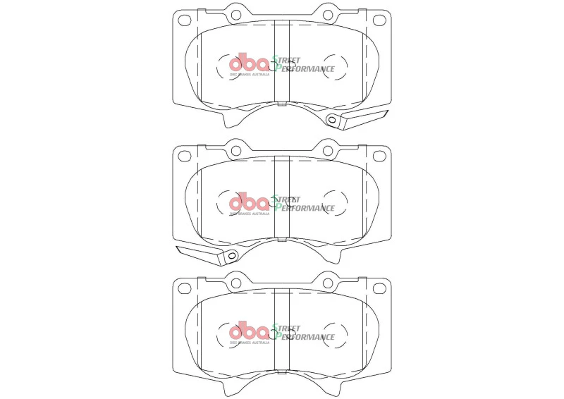 DBA 24-25 Toyota Hilux SR SP Performance Front Brake Pads