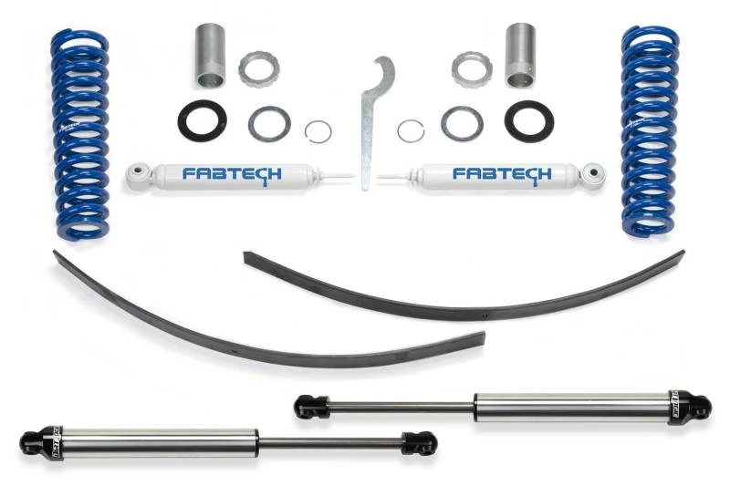 Fabtech 95,5-04 Toyota Tacoma Prnnr 6-Lug-Modelle 2/4WD 0-3,5-Zoll-Basis-Adj-C/O-System mit Rr-Dlss