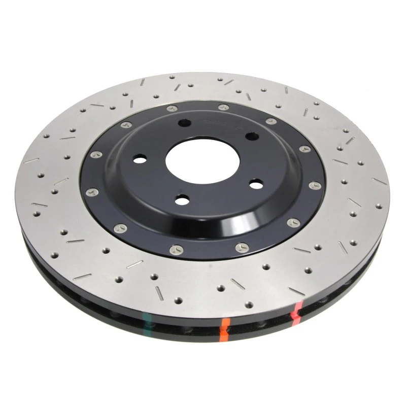 dba_5575BLKXS-67964ac703c27 DBA 05-09 Audi A4 Sedan Front 5000 Series 2-Piece Drilled & Slotted Rotor w/Black Hat