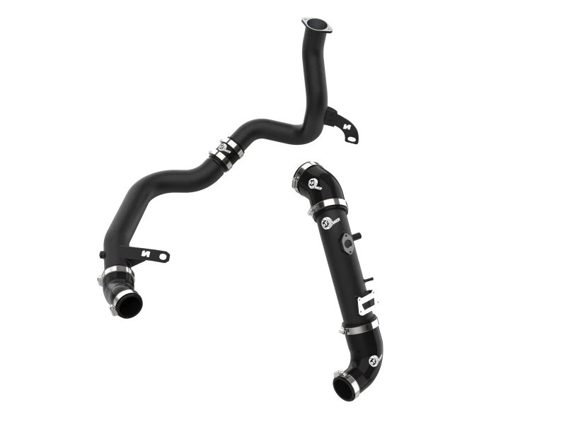aFe BladeRunner Aluminum Hot and Cold Charge Pipe Kit for 19-22 Hyundai Veloster N - Black