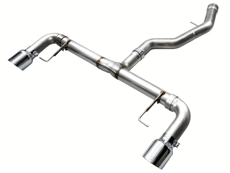 AWE 19-23 BMW 330i / 21-23 BMW 430i Basis G2X Track Edition Axle Back Auspuff - Chrom Silber