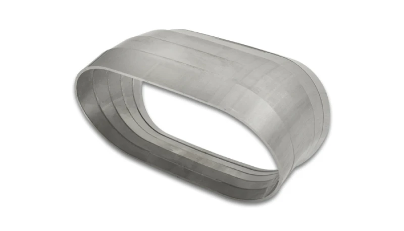 Vibrant Vertikal 304 SS Nominell 3 Zoll Oval / 3,10 Zoll Mittellinienradius, 9 Grad pro Schnitt - Satz von 5