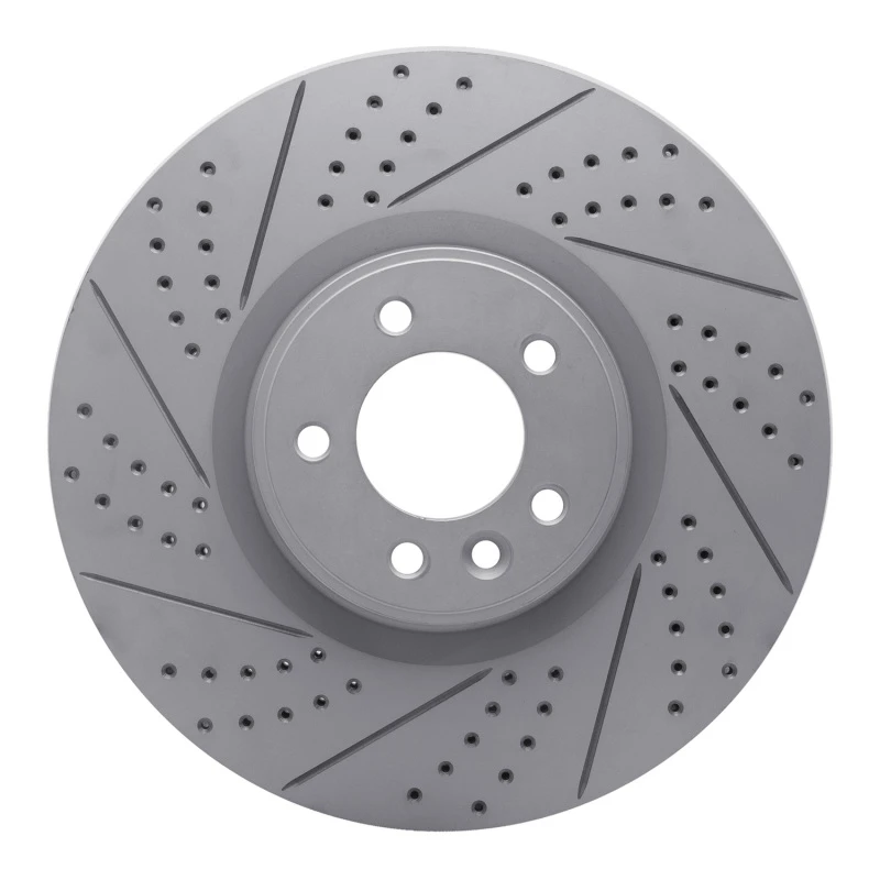 DFC 10-17 Land Rover Range Rover Front Left Drilled & Slotted Geoperformance Rotor