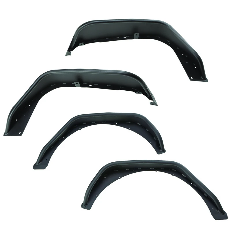 Rugged Ridge HD-Stahlrohr-Kotflügel-Vollset Schwarz 18-19 JL