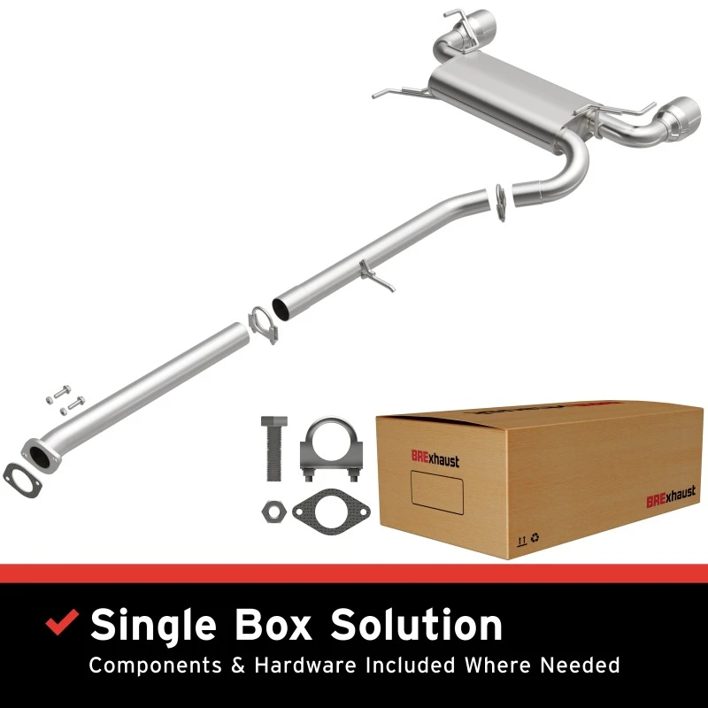 BRExhaust Direct-Fit Replacement Exhaust Kit for 03-09 Nissan 350Z 3.5L