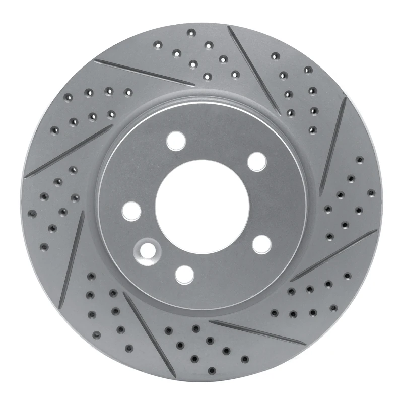 DFC 05-07 Land Rover Lr3 Front Right Drilled & Slotted Geoperformance Rotor