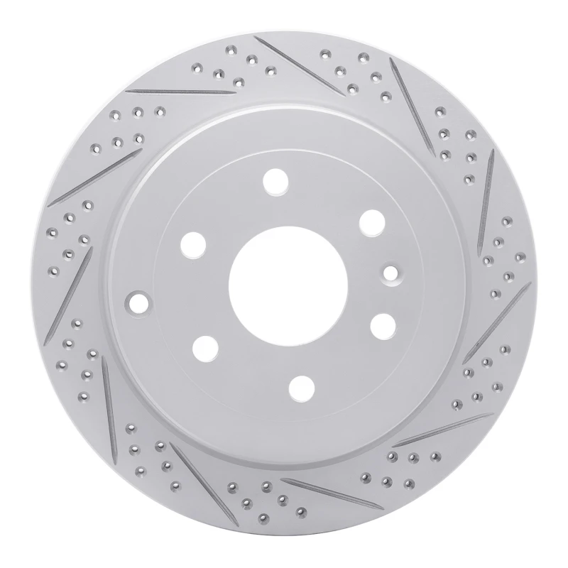 DFC 07-17 Buick Enclave Rear Right Drilled & Slotted Geoperformance Rotor