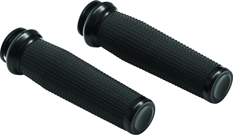 Kuryakyn Thresher Grips Satin Black for 18-Up Indian Models