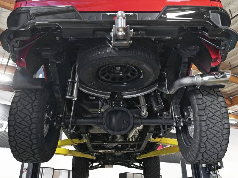 aFe Apollo GT Serie 19-20 GM 1500 2.7L (t) 409 SS CB Auspuffsystem mit polierter Spitze