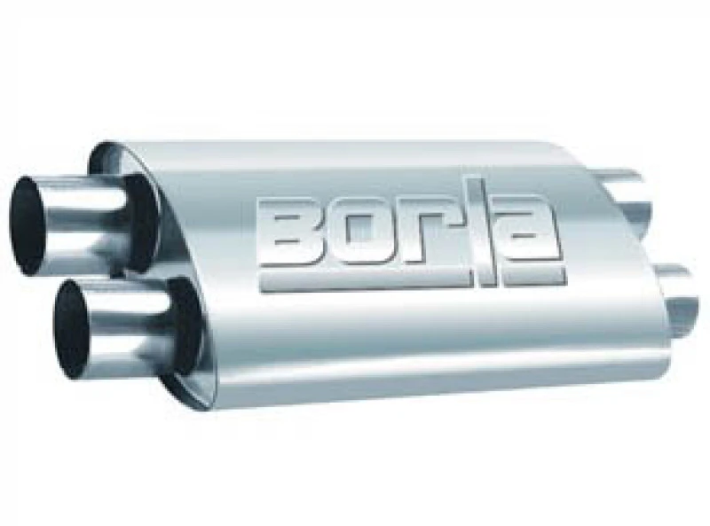Borla 2,50 Zoll Dual In/Out 19 Zoll x 9,5 Zoll x 4 Zoll PRO-XS Schalldämpfer