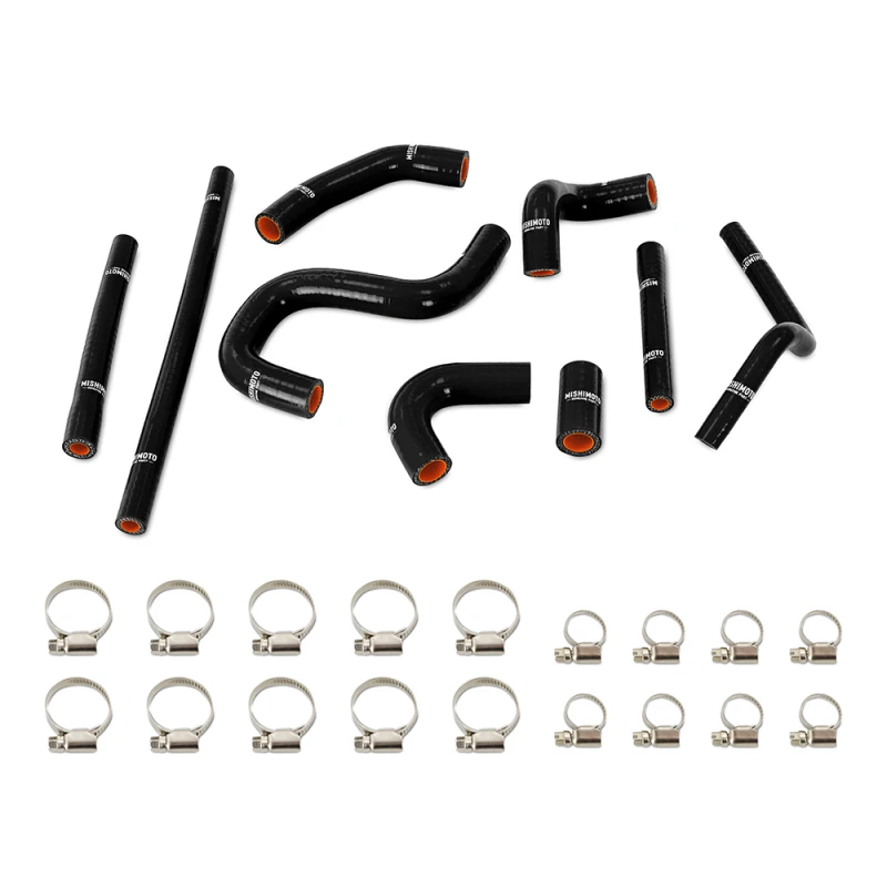 Mishimoto 96-02 Toyota 4Runner 3.4L (mit Rückheizer) Silikon-Heizschlauch-Kit - Schwarz