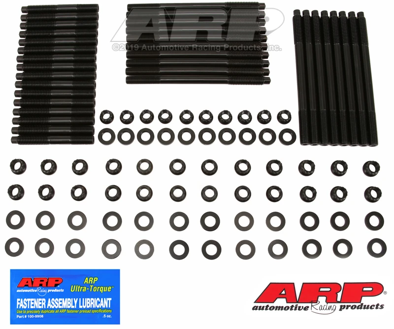ARP Head Stud Kit for Small Block Chevy with Brodix Rodeck Alum Block BD1010 and BD2000 Heads