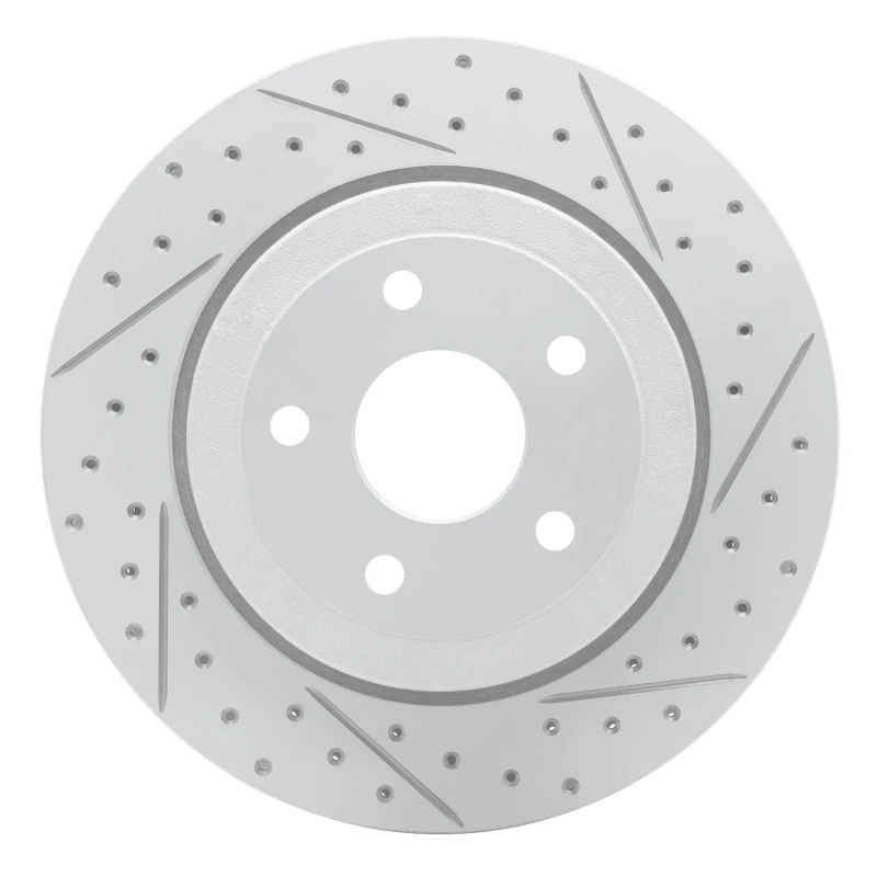 DFC 06-10 Jeep Grand Cherokee Rear Right Drilled & Slotted Geoperformance Rotor