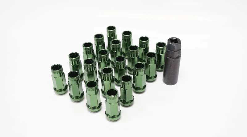 Wheel Mate Muteki SR48 Dark Green Open End Lug Nuts
